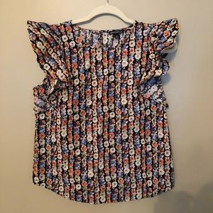 J. Crew Flower Blouse
